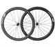 700c Carbon Road Bicycle Wheelset 65mm Disc Brake Thru Axle Clincher Bike Wheels