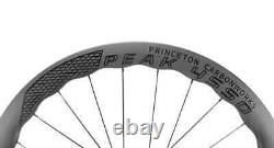 700C Carbon Road Bicycle Wheelset 65mm Disc Brake Thru Axle Clincher Bike Wheels