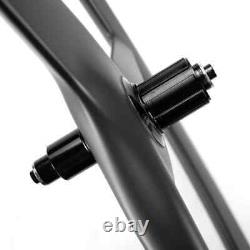 700C Carbon Road Bike 3 Spoke Wheelset 55mm Depth Tubeless V/Disc Brake Wheels