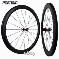 700C Carbon Road Bike Wheels Cincher Dimpled Wheelset 25mm Width 58 80mm Depth