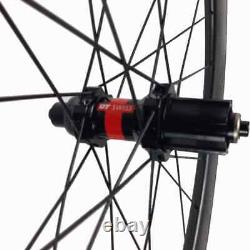 700C Carbon Road Bike Wheels Cincher Dimpled Wheelset 25mm Width 58 80mm Depth