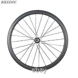 700C Carbon Road Bike Wheelset 25mm Width 38/45/50/60mm Depth Clincher Wheels