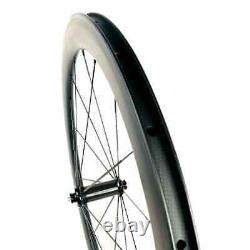 700C Carbon Road Bike Wheelset 25mm Width 38/45/50/60mm Depth Clincher Wheels