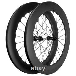 700C Carbon Road Bike Wheelset 25mm Width Disc Brake U Shape Clincher Wheels