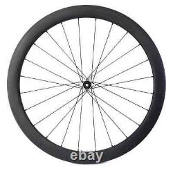 700C Carbon Road Bike Wheelset 2830-60mm Disc Brake Clincher Tubeless Wheels