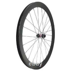 700C Carbon Road Bike Wheelset 2830-60mm Disc Brake Clincher Tubeless Wheels