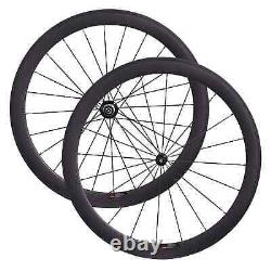 700C Carbon Road Bike Wheelset 50mm 23/25mm 424 Spokes Clincher Bicycle Wheels