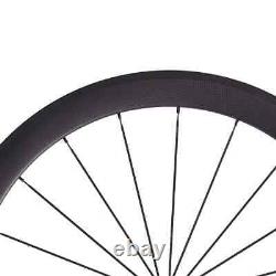 700C Carbon Road Bike Wheelset 50mm 23/25mm 424 Spokes Clincher Bicycle Wheels