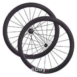 700C Carbon Road Bike Wheelset 50mm 23/25mm 424 Spokes Clincher Bicycle Wheels