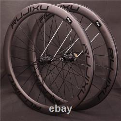 700C Carbon Road Bike Wheelset Disc BrakeThru Axle Quick Remove Bicycle Wheels