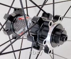 700C Carbon Road Bike Wheelset Disc Brake Clincher/Tubeless Rim Depth 38/50mm