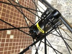 700C Carbon Road Bike Wheelset Disc Brake Thru Axle QR Bicycle Clincher Wheels