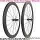 700c Carbon Road Disc Wheelset Asymmetric 29mm Wide 30-50mm Depth Center Lock