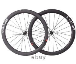 700C Carbon Road Wheels 4550 4045 Disc Brake Wheelset 65mm Clincher 6 Bolt Black