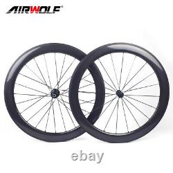 700C Carbon Road Wheelset 6025mm Bicycle Wheels Clincher R13 Hub Rim Brake