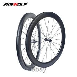 700C Carbon Road Wheelset 6025mm Bicycle Wheels Clincher R13 Hub Rim Brake