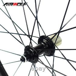 700C Carbon Road Wheelset 6025mm Bicycle Wheels Clincher R13 Hub Rim Brake