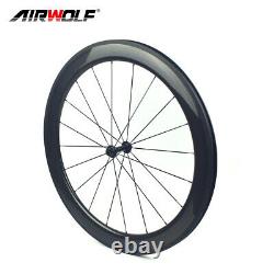 700C Carbon Road Wheelset 6025mm Bicycle Wheels Clincher R13 Hub Rim Brake