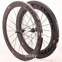 700C Carbon Track Bicycle Wheelset Fixed Gear Clincher Single Speed Bike Wheels
