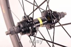 700C Carbon Track Bicycle Wheelset Fixed Gear Clincher Single Speed Bike Wheels