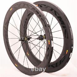 700C Carbon Track Bicycle Wheelset Fixed Gear Clincher Single Speed Bike Wheels