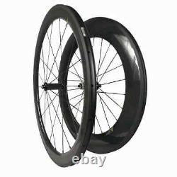700C Carbon Wheels 25mm Width 50mm 88mm Depth Mixed Wheelset for Road Cycling