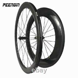 700C Carbon Wheels 25mm Width 50mm 88mm Depth Mixed Wheelset for Road Cycling