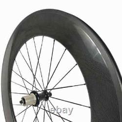 700C Carbon Wheels 25mm Width 50mm 88mm Depth Mixed Wheelset for Road Cycling