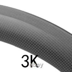 700C Carbon Wheels 25mm Width Disc Brake Track/road Bike Clincher/ Tubular