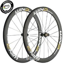 700C Carbon Wheels 50mm Clincher Road Bike 25mm Width UD Matte Basalt Wheelset