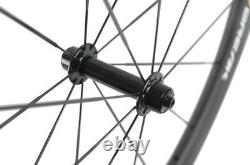 700C Carbon Wheels 50mm Clincher Road Bike 25mm Width UD Matte Basalt Wheelset