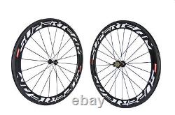 700C Carbon Wheels 60mm Road Bike Superteam Wheelset Clincher Basalt Race Wheel