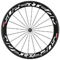 700C Carbon Wheels 60mm Road Bike Superteam Wheelset Clincher Basalt Race Wheel