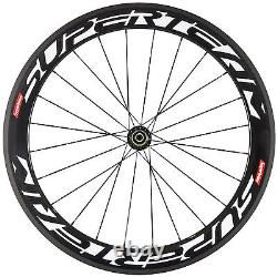 700C Carbon Wheels 60mm Road Bike Superteam Wheelset Clincher Basalt Race Wheel