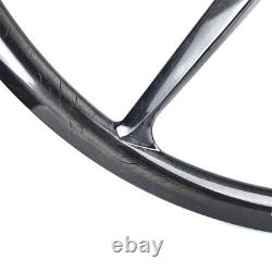 700C Carbon Wheels 6 Spoke 1450g 25mm Width Clincher Road Bicycle Rim Disc Brkae