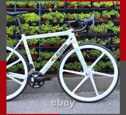 700C Carbon Wheels 6 Spoke 1450g 25mm Width Clincher Road Bicycle Rim Disc Brkae