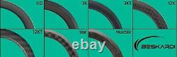 700C Carbon Wheels 6 Spoke 1450g 25mm Width Clincher Road Bicycle Rim Disc Brkae