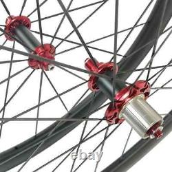 700C Carbon Wheels For Road Bike Clincher 25mm Wide 20/24H Wheelset HG XDR Campy