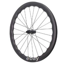 700C Carbon Wheels Road Bike Wheelset 36T Ratchet Teeth Disc Brake Center Lock