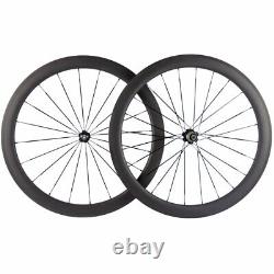 700C Carbon Wheels Road Bike Wheelset 38/50mm Depth Profile Tubular Or Clincher