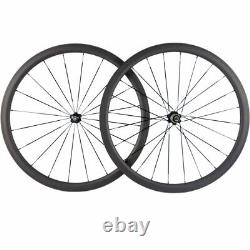 700C Carbon Wheels Road Bike Wheelset 38/50mm Depth Profile Tubular Or Clincher