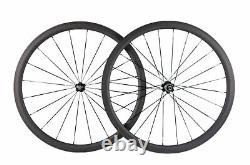 700C Carbon Wheels Road Bike Wheelset 38/50mm Depth Profile Tubular Or Clincher