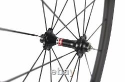 700C Carbon Wheels Road Bike Wheelset 38/50mm Depth Profile Tubular Or Clincher