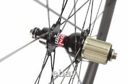 700C Carbon Wheels Road Bike Wheelset 38/50mm Depth Profile Tubular Or Clincher