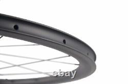 700C Carbon Wheels Road Bike Wheelset 38/50mm Depth Profile Tubular Or Clincher