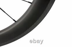 700C Carbon Wheels Road Bike Wheelset 38/50mm Depth Profile Tubular Or Clincher