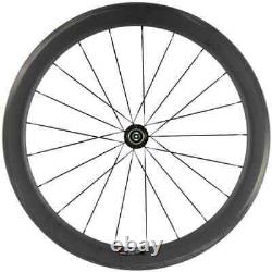 700C Carbon Wheels Road Cycling Wheelset Clincher Tubeless U Shape UD Matte