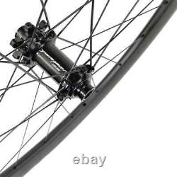 700C Carbon Wheels Road Disc Gravel Bike Wheelset Clincher Tubeless 24H HG XDR
