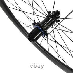 700C Carbon Wheels Road Disc Gravel Bike Wheelset Clincher Tubeless 24H HG XDR