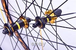 700C Carbon Wheelset 38/50/60mm V Brake Disc Brake Thru Axle QR Road Bike Wheels